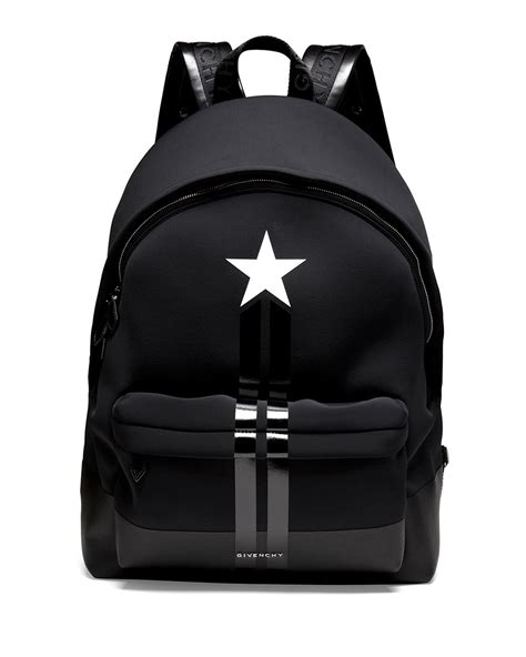 givenchy star neoprene backpack|Givenchy Star/Stripe Neoprene Backpack .